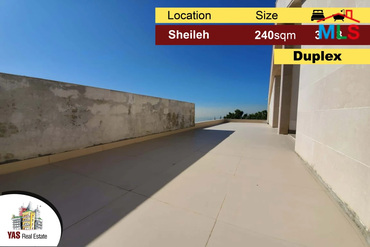 Sheileh 240m2 | Duplex | New | Panoramic View | Prime