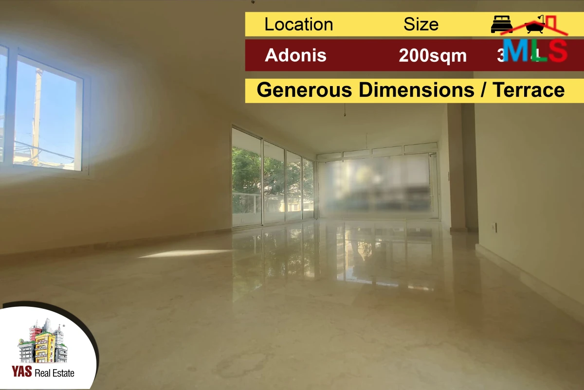 Adonis 200m2 | 150m2 Terrace | Brand New | Generous Dimensions