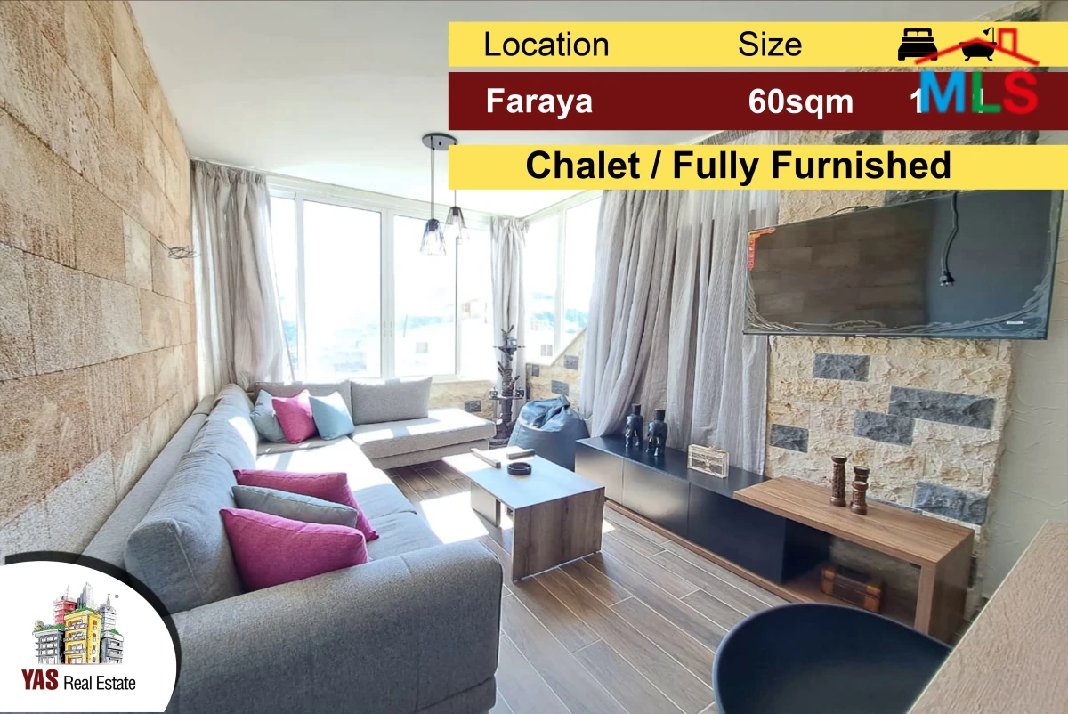 Faraya 60m2 | Cozy Chalet | Mountain View | Mint Condition | Furnished