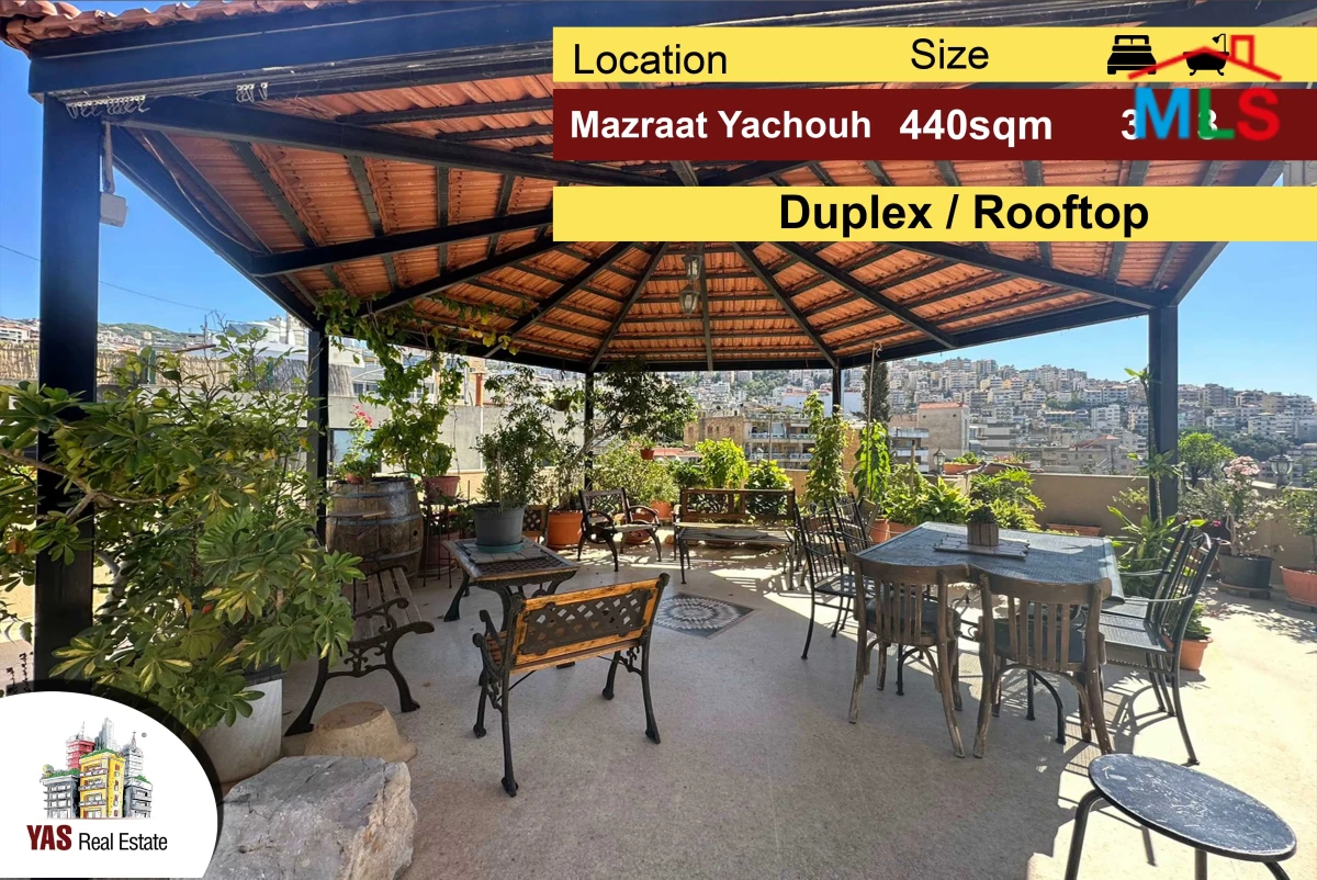 Mazraat Yachouh 440m2 | Rooftop | Unblock-able View | High End | Decorated