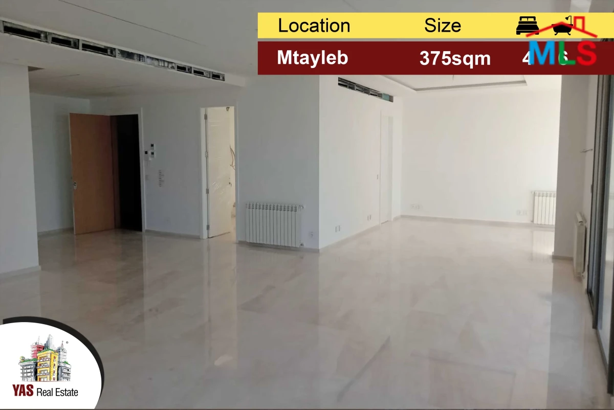 Mtayleb 375m2 +35m2 Terrace | Calm Area | Open View