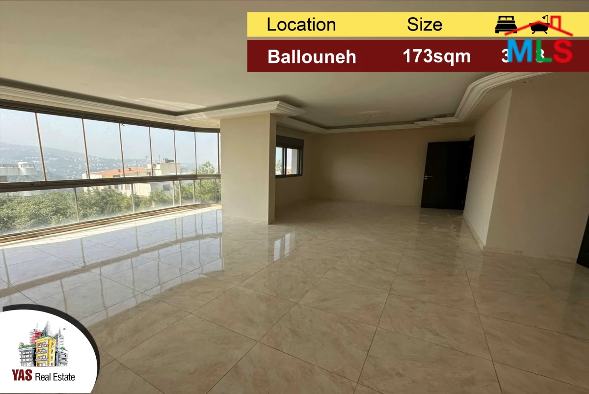 Ballouneh 173m2 | High End | Unblock-able view | Calm Street