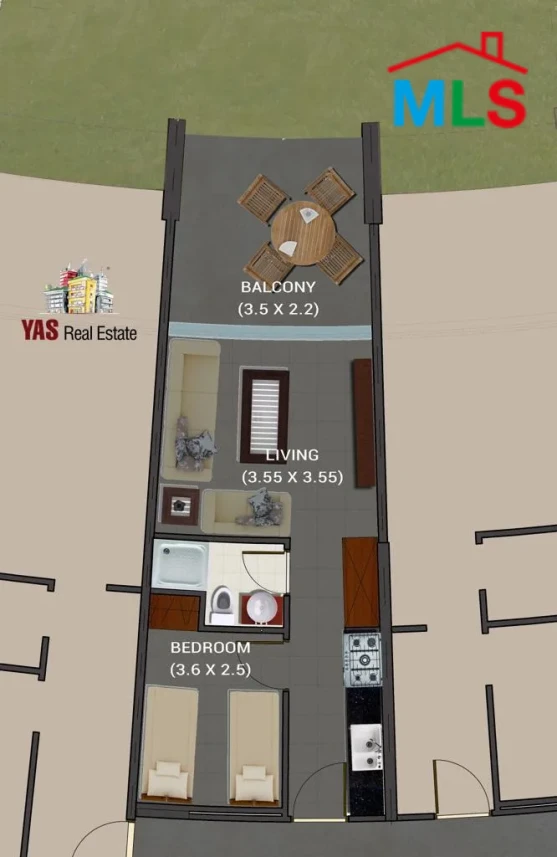 Amchit 53m2 Chalet | 20m2 Garden | New | Upgraded