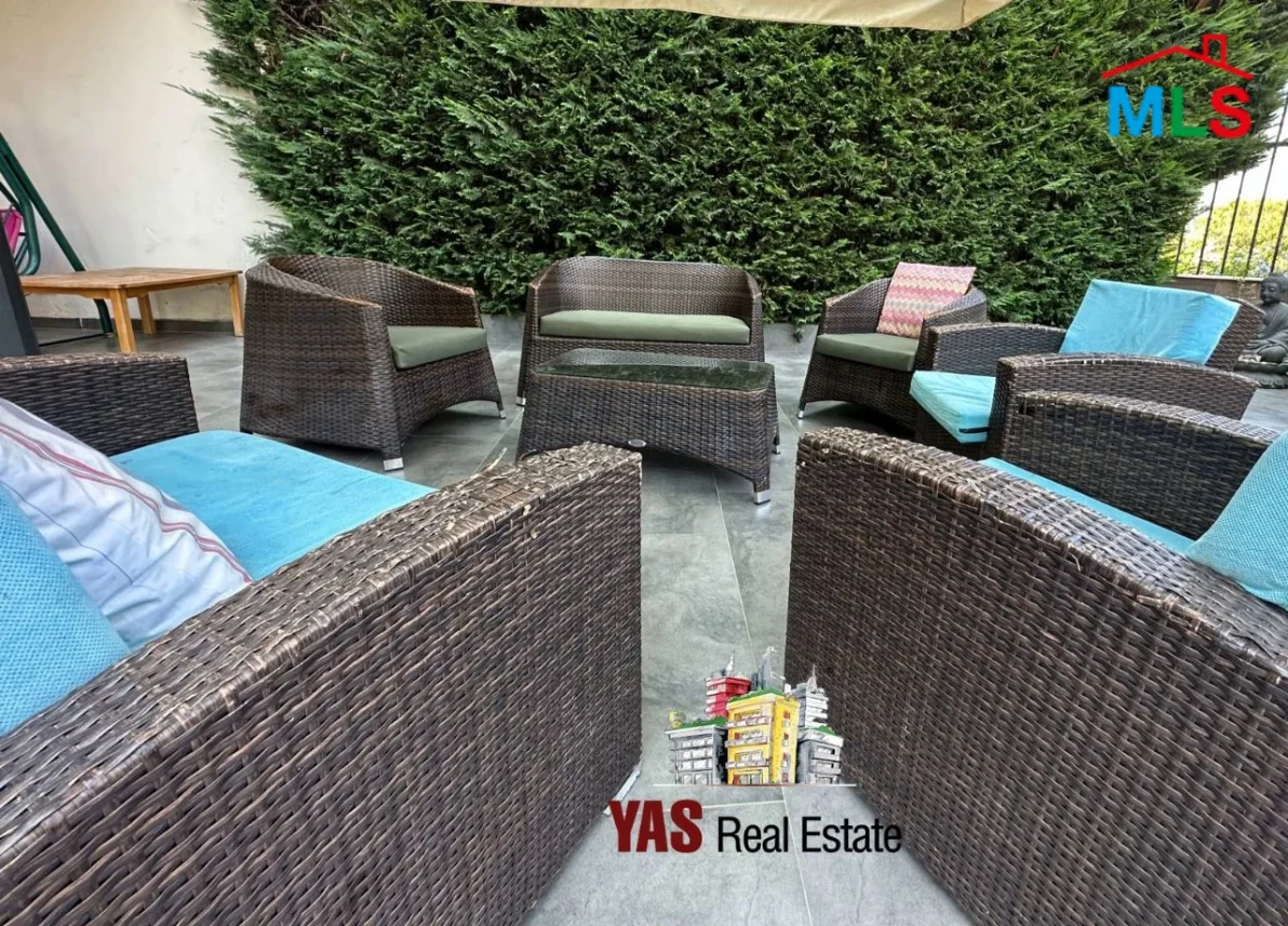 Ballouneh 120m2 + 125m2 Terrace | Fully Furnished | Prime Location