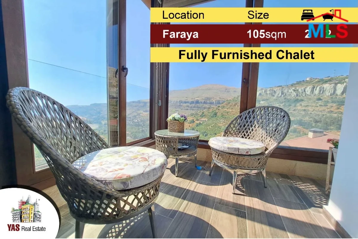 Faraya 105m2 | Excellent Chalet | Fully Furnished | Mountain View
