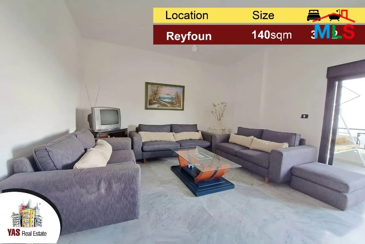 Reyfoun 140m2 + 100m2 Roof | Mint Condition | Modern | Mountain View