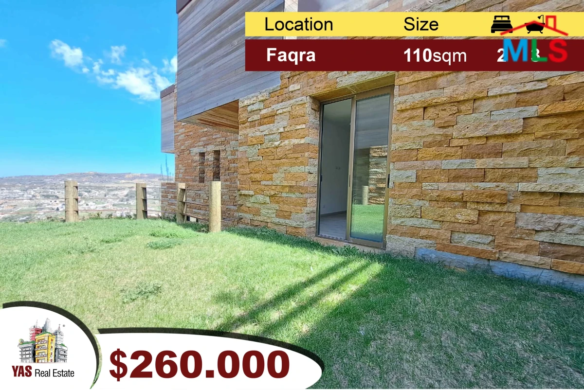 Faqra 110m2 + 40m2 Garden | New Duplex | Super Prime Location | View