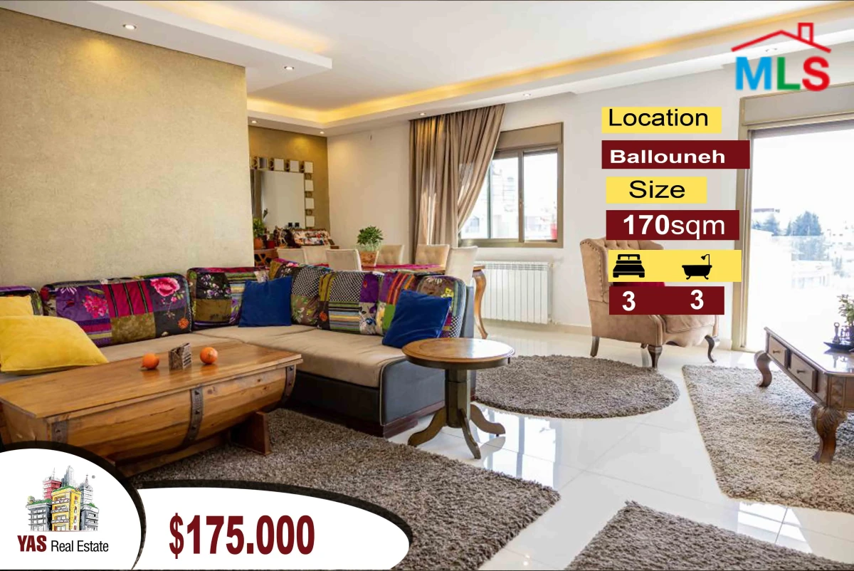 Ballouneh 170m2 | Luxury | Catch | Panoramic View | Prime