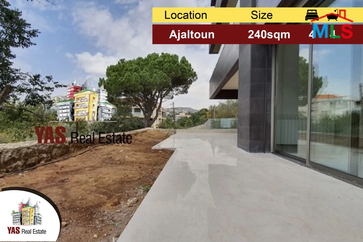 Ajaltoun 240m2 | 130m2 Garden | High-end | Brand New | Panoramic View