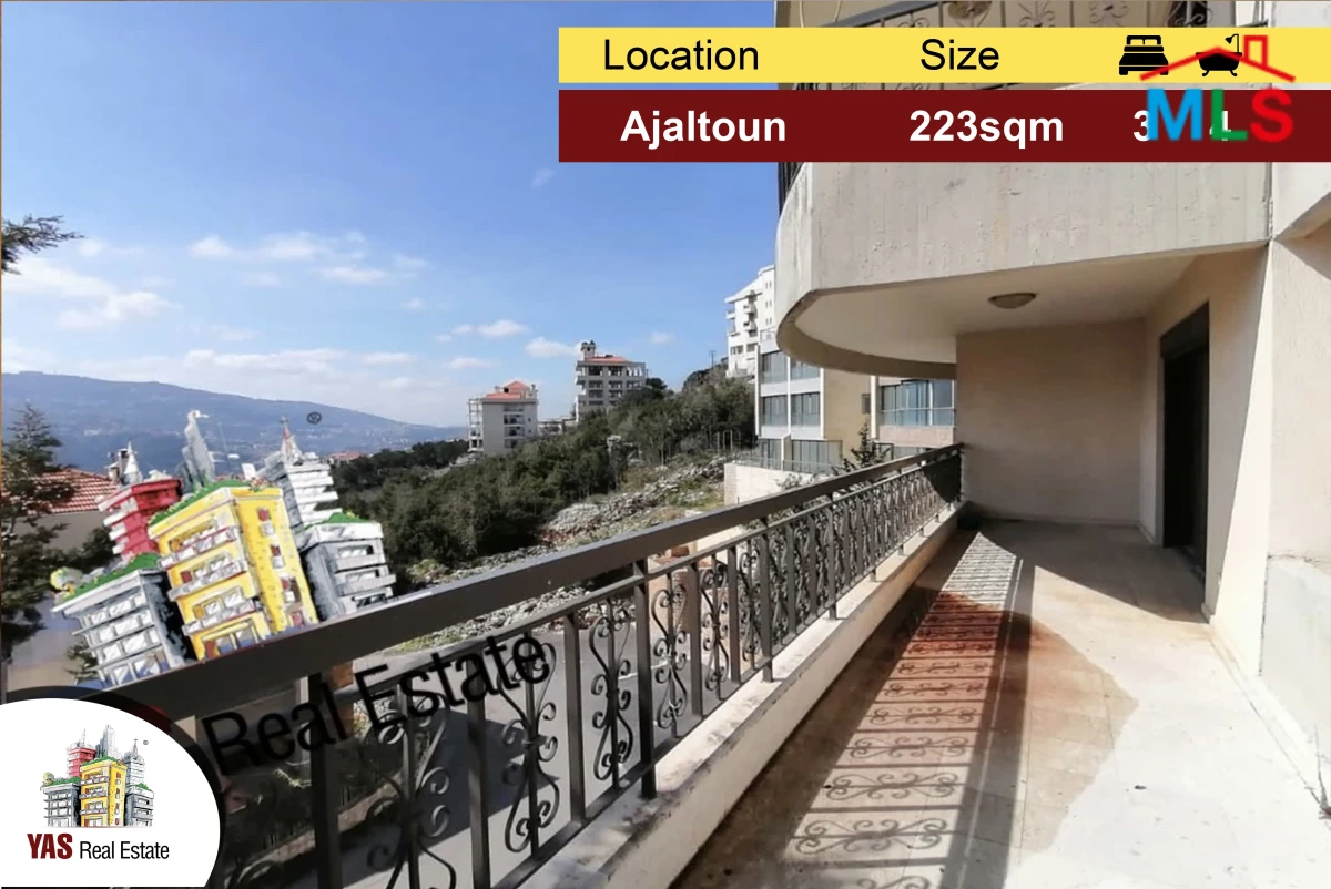 Ajaltoun 223m2 | 65m2 Terrace | Luxury | Excellent Condition | Open View