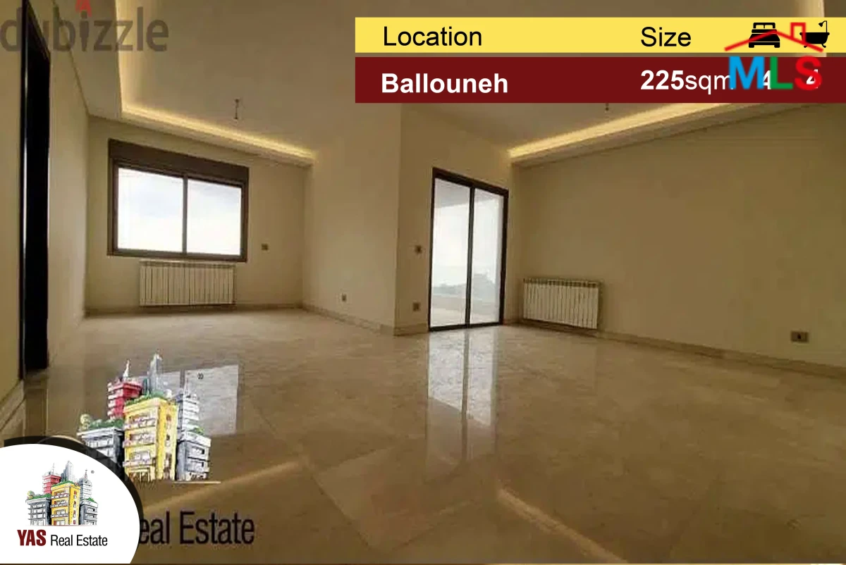 BALLOUNEH 225M2 – BRAND NEW – PANORAMIC VIEW – SUPER LUXURIOUS