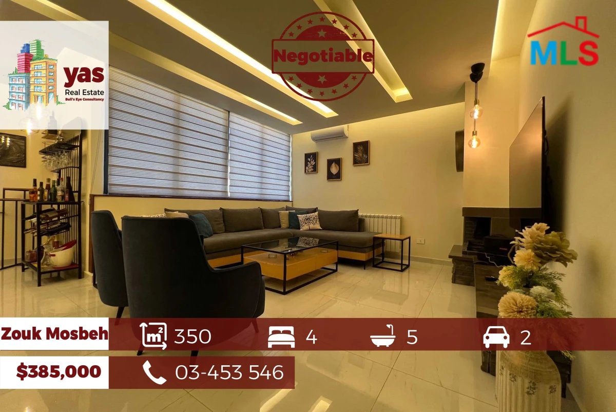 Zouk Mosbeh 350m2 | Decoarted Duplex | Dead-End Street | EH/RH |