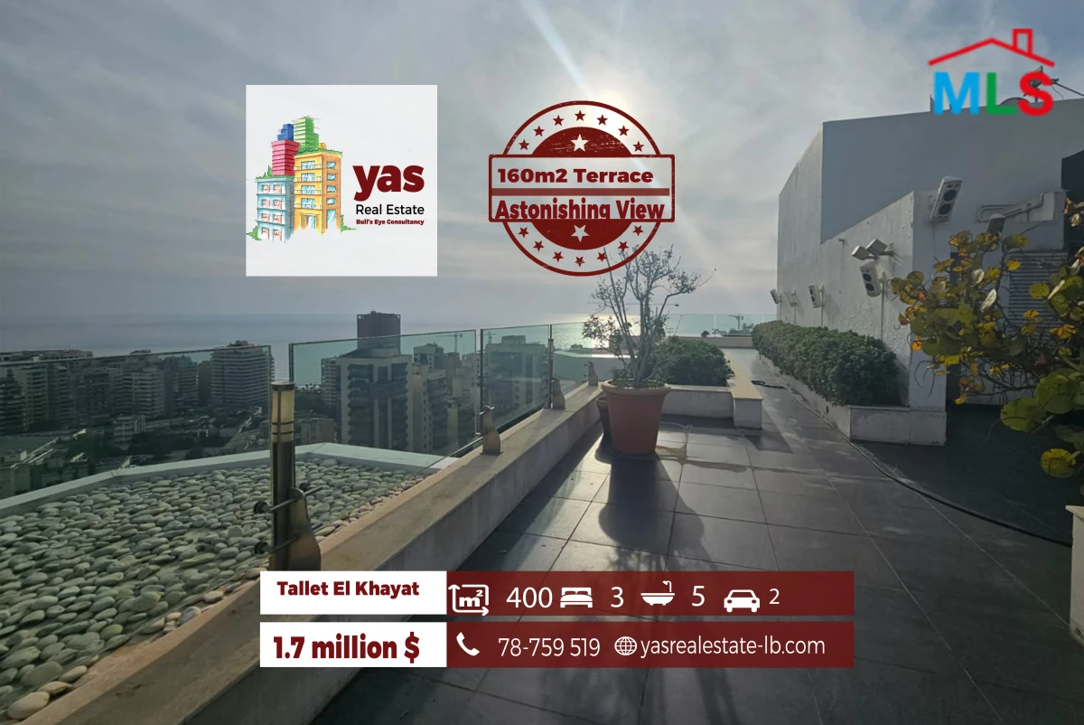 Tallit Al Khayyat 400m2 | 160m2 Terrace | Sea View | Upgraded | OH