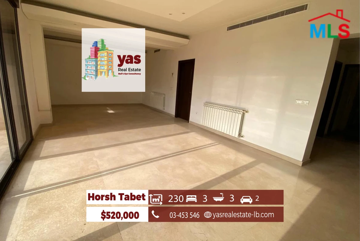 Horsh tabet 230m2 | Spacious Flat | Classy Area | Private Srreet | OH