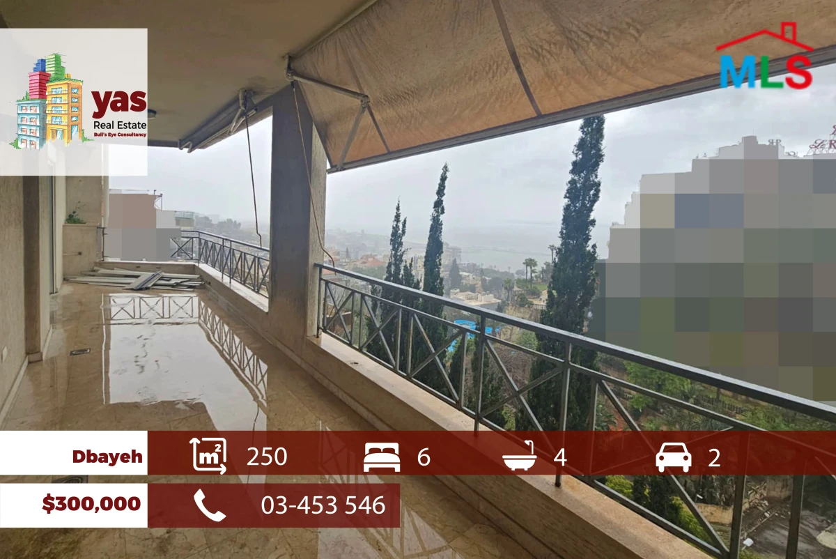 Dbayeh 250m2 | Open View | Prime Location | Quiet Street | OH