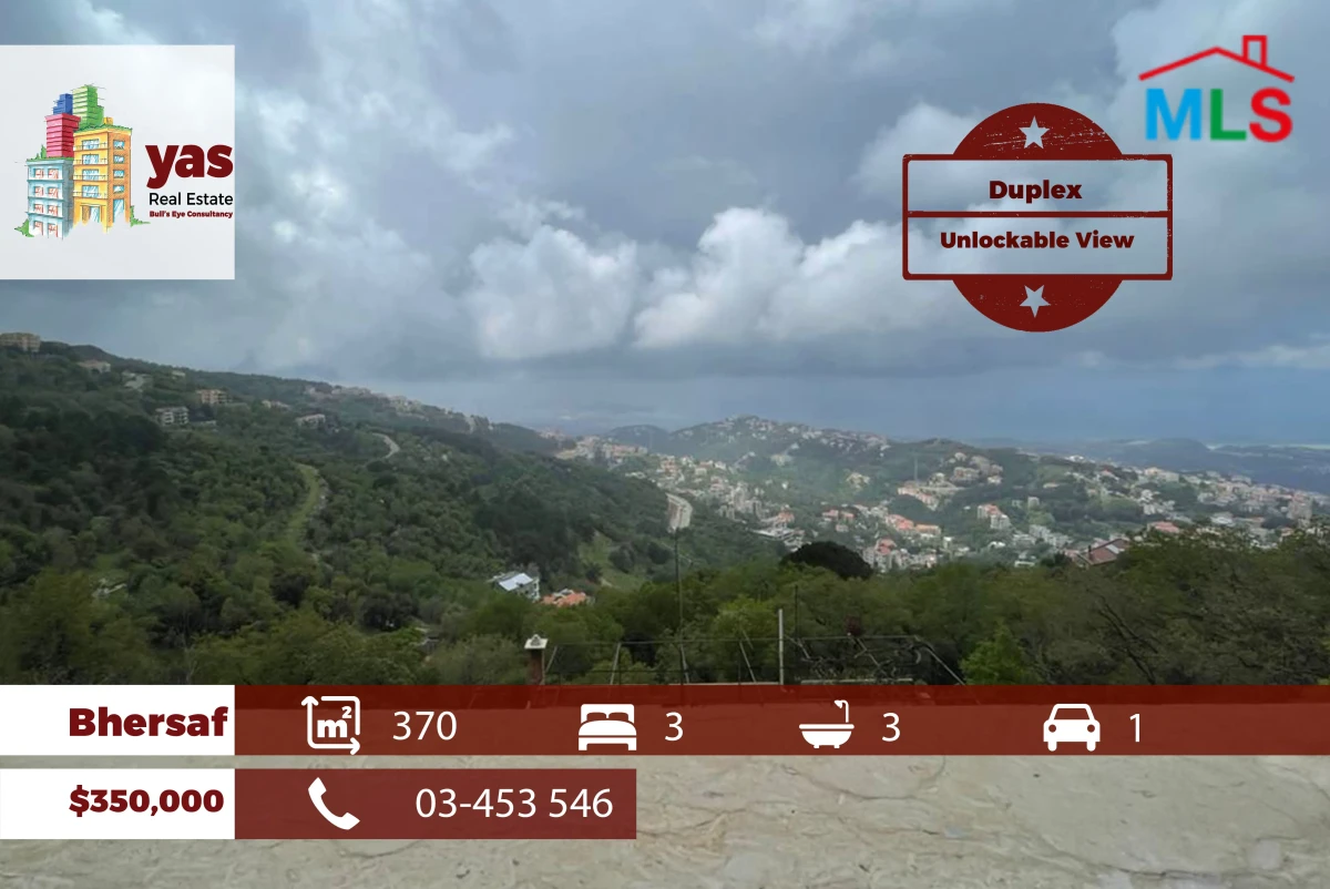 Bhersaf 370m2 | Duplex | Astonishing View | Calm Area | TCH