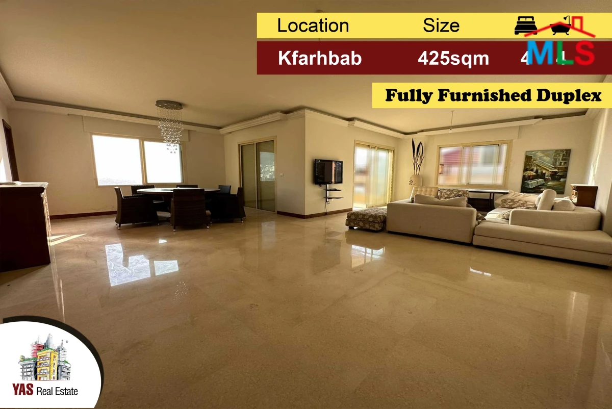 Kfarhbab 425m2 | 85m2 Terrace | Furnished Duplex | View | IV |