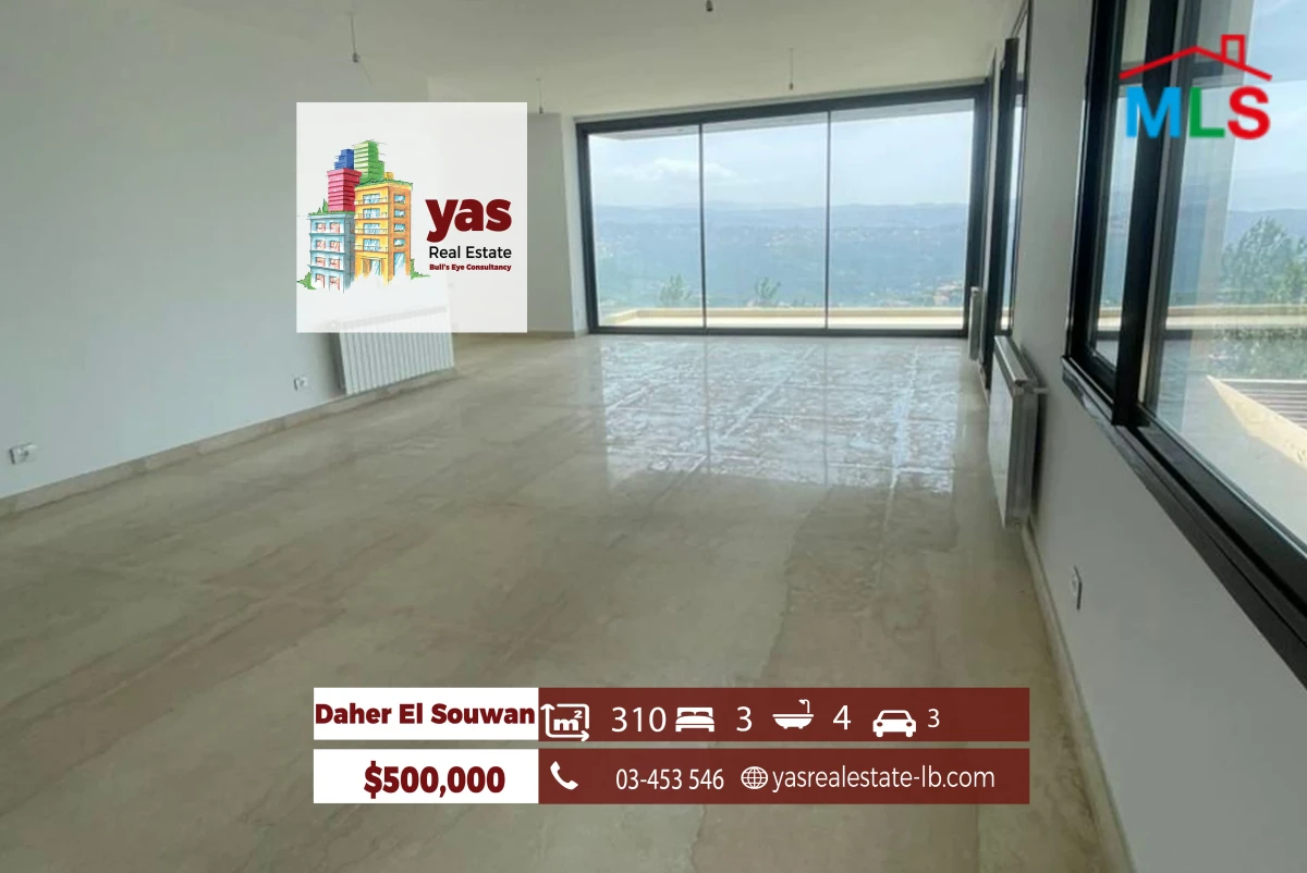Daher El Souwan 310m2 | Unlockable View | Calm Street | TCH
