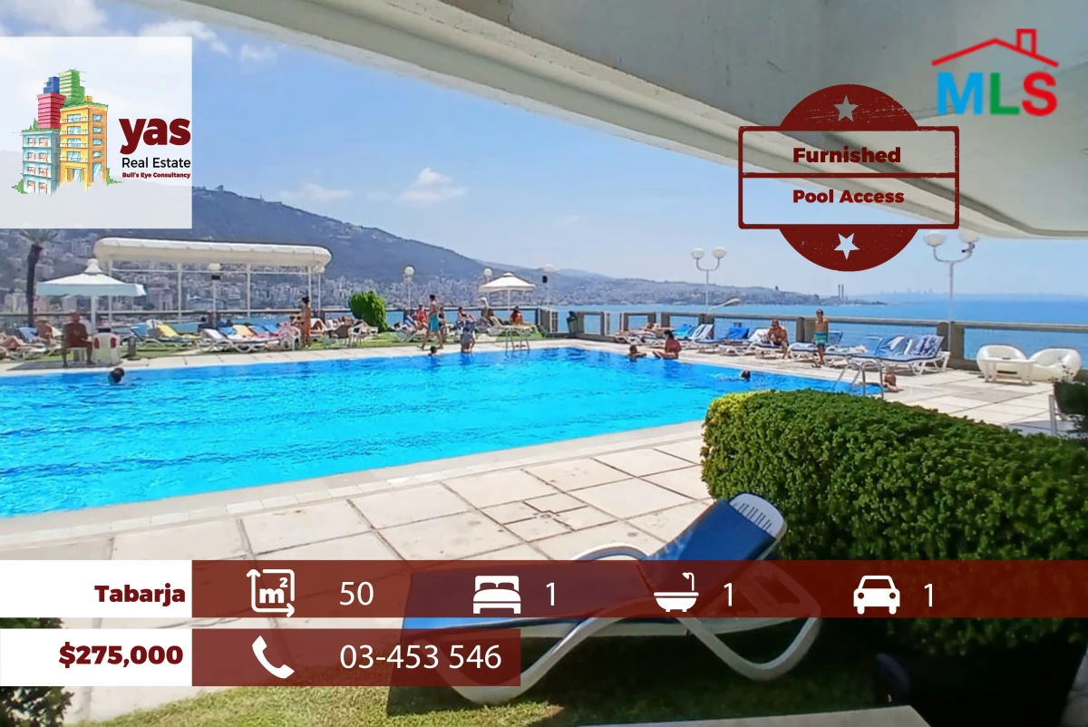 Tabarja 50m2 | Furnished Chalet | Pool Access | Open View | IV