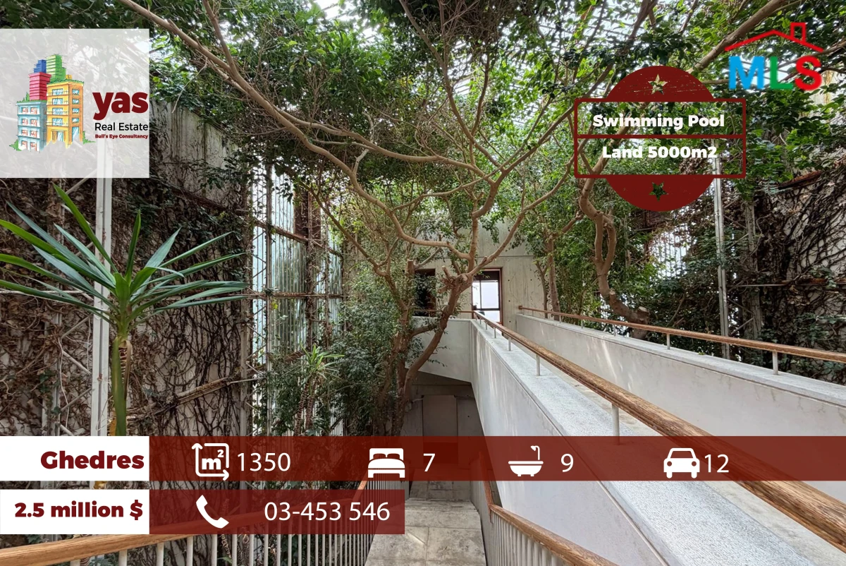 Ghedres 5000m2 | 1350m2 Villa | Pool | Panoramic View | EH