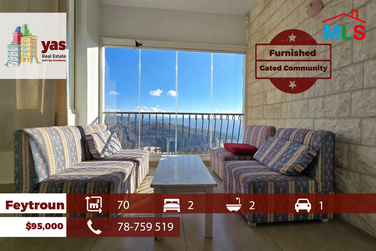 Feytroun 70m2 | Gated Community | Furnished Chalet | View | DA