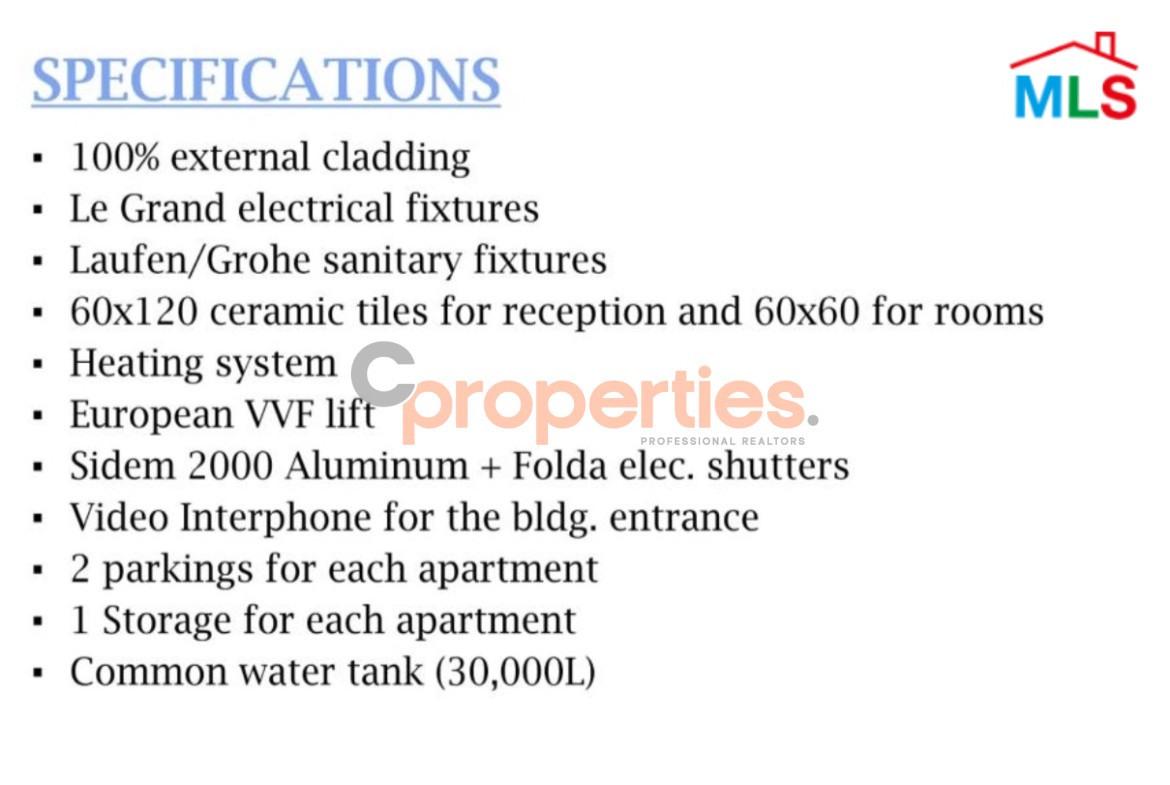 Apartment Under construction For Sale In Awkar – CPTA123