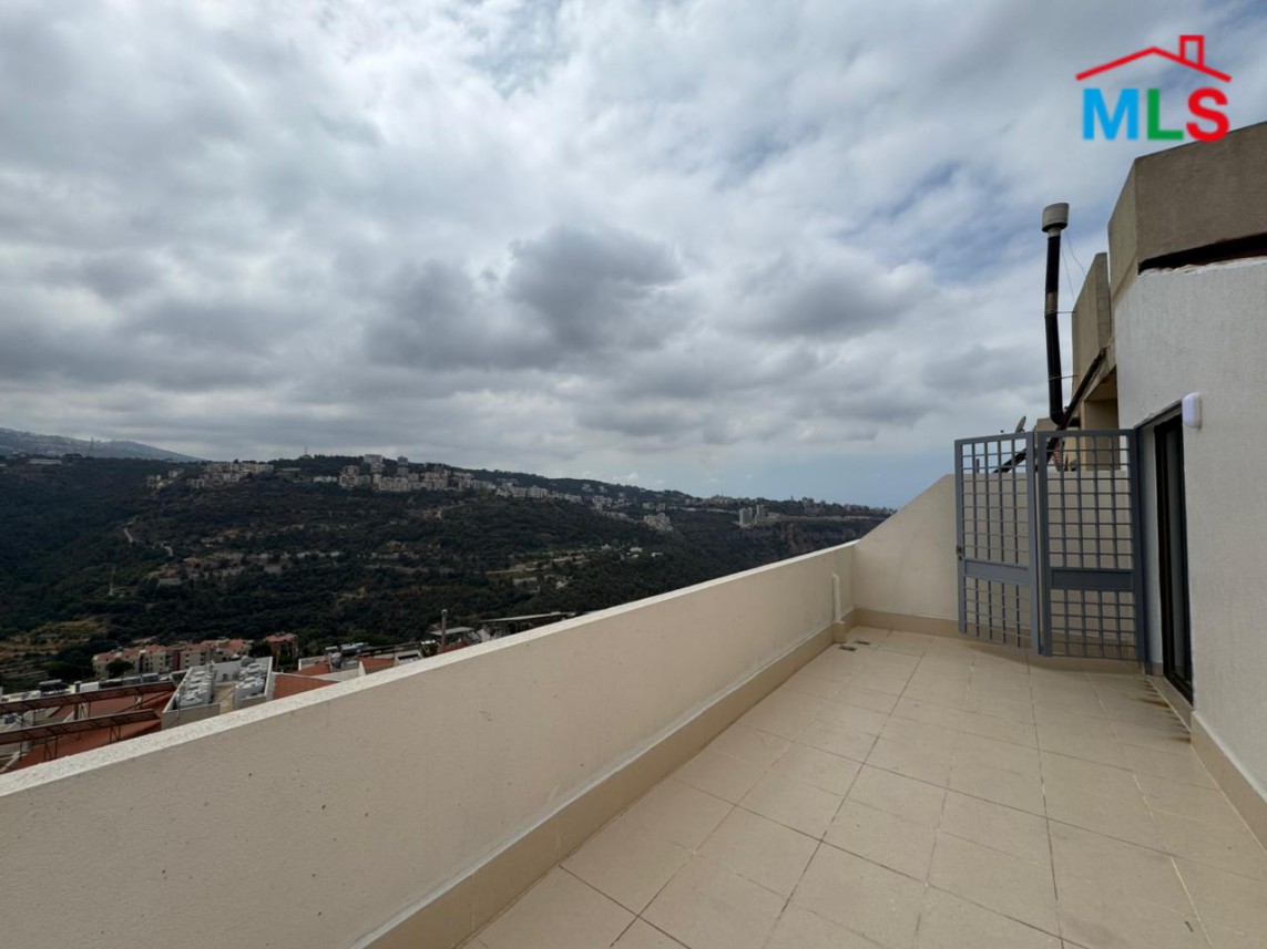 Semi-Furnished Roof Apartment For Rent in Mansourieh