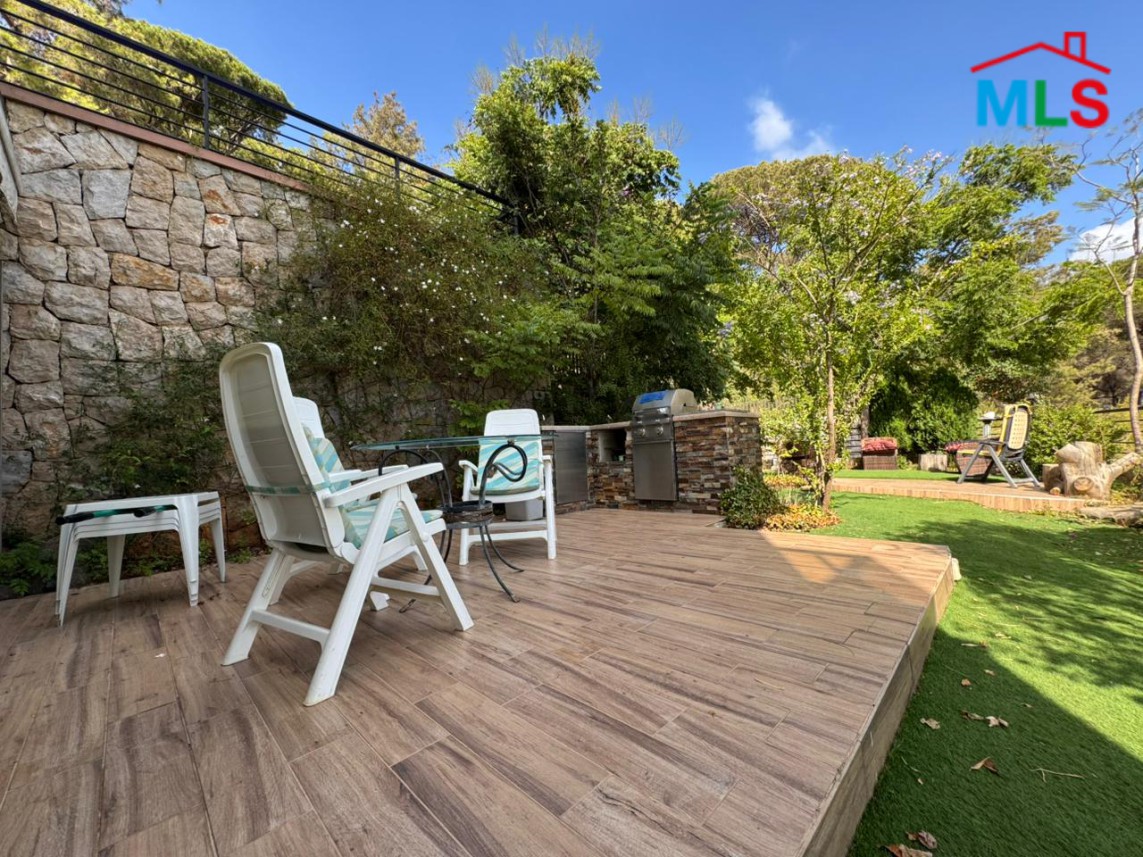 Furnished Apartment With Garden And Great Mountain View For Rent in Baabdat