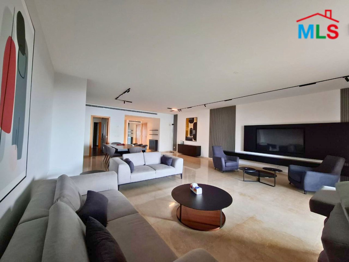 Unfurnished Apartment With Sea View For Rent in a Gated Community in Sahel Alma