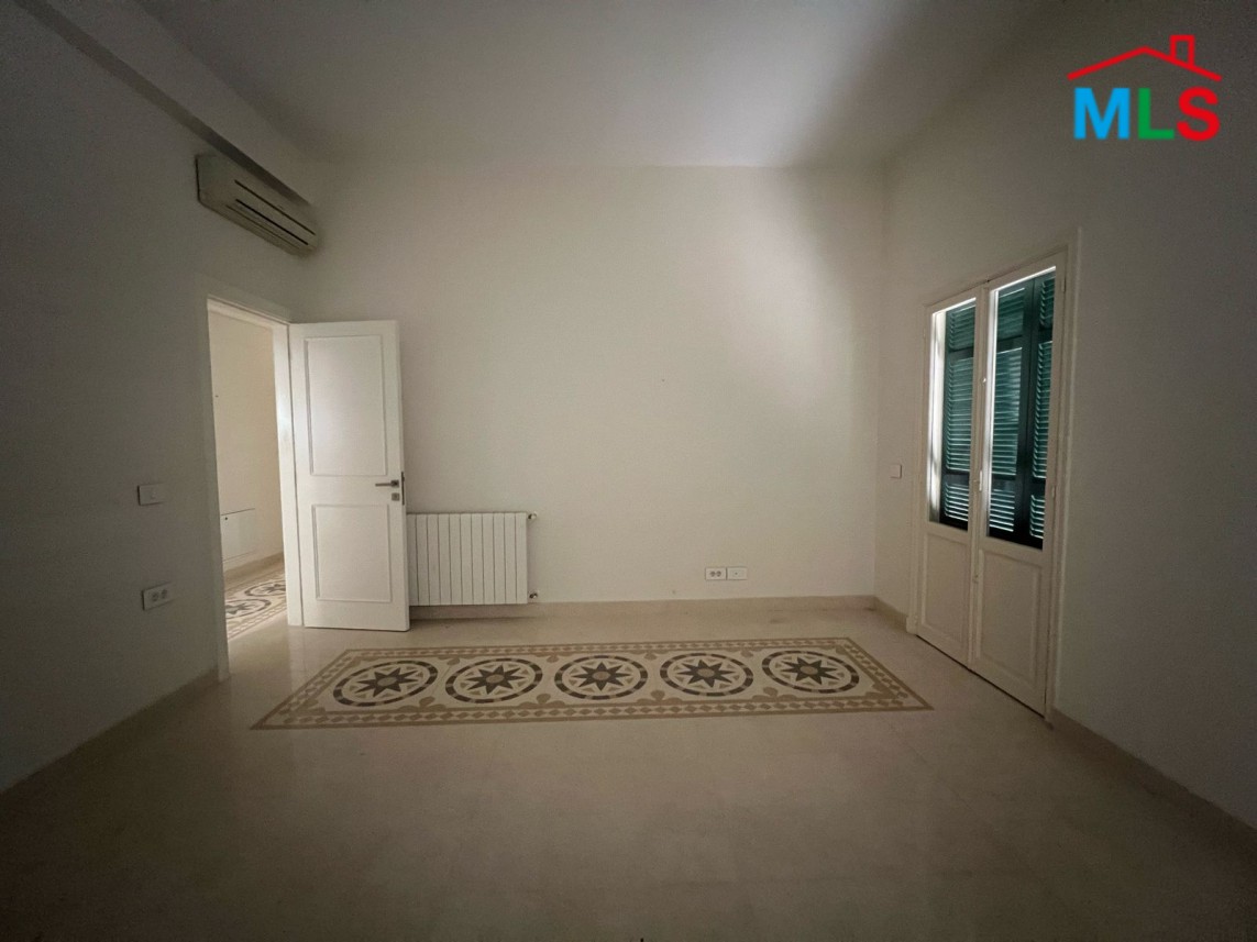 High Ceiling Vintage Apartment with Terrace for Rent In Achrafieh